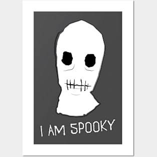 I am spooky skull scary design Posters and Art